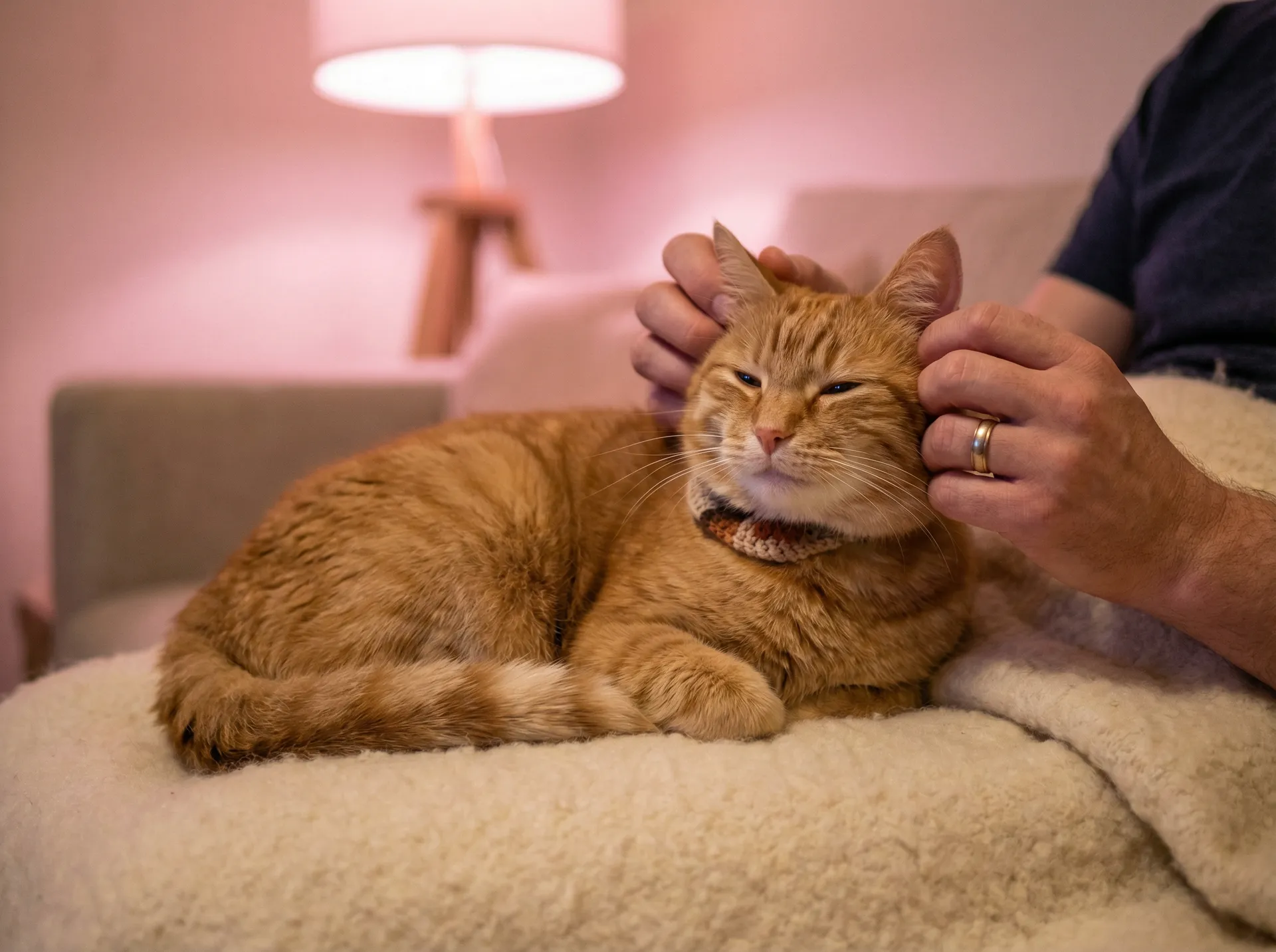 猫咪被温柔抚摸的幸福时刻 - 豆腐西施杨七巧电视剧